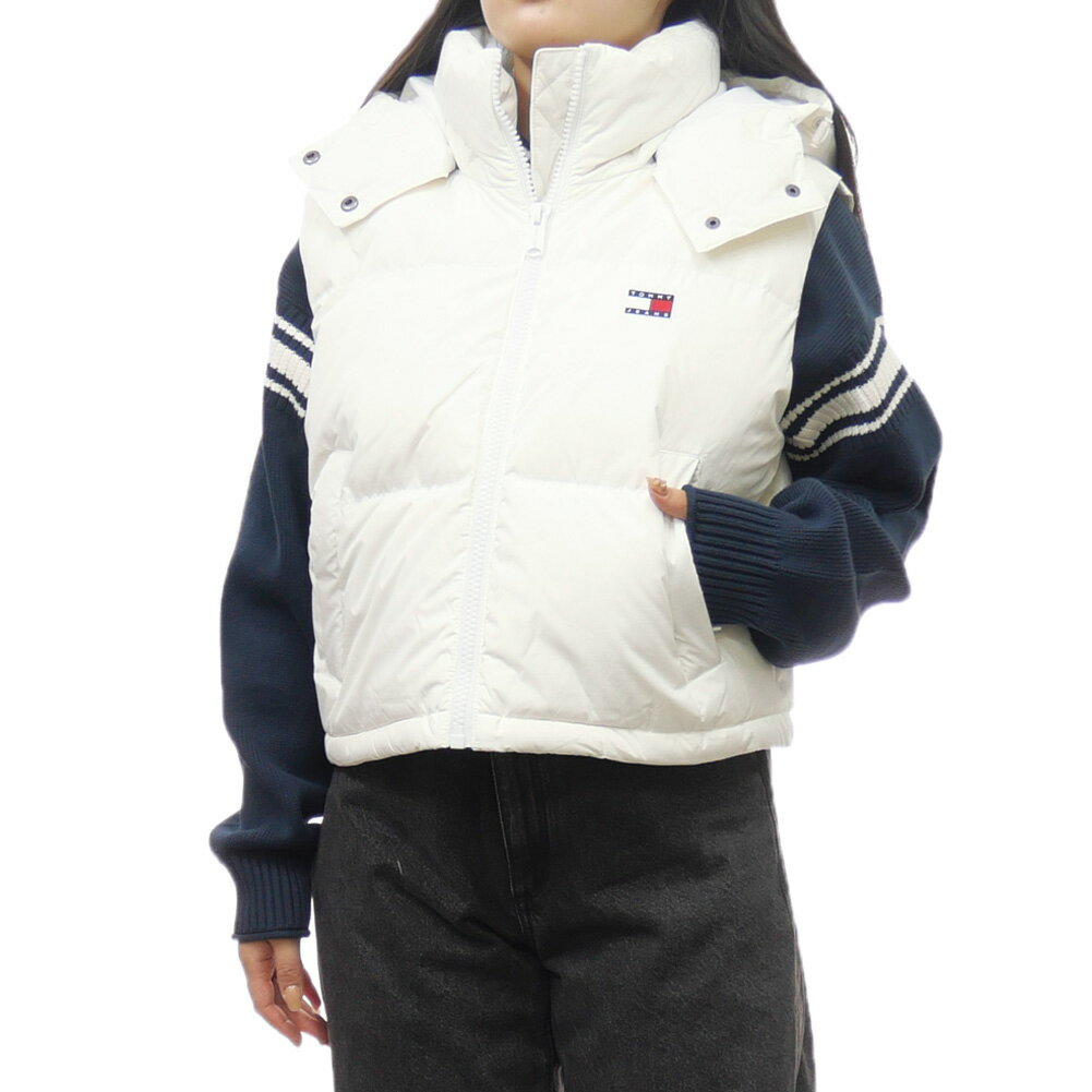 TOMMY JEANS トミージーンズ ダウンベスト DW18611レディース オフホワイト