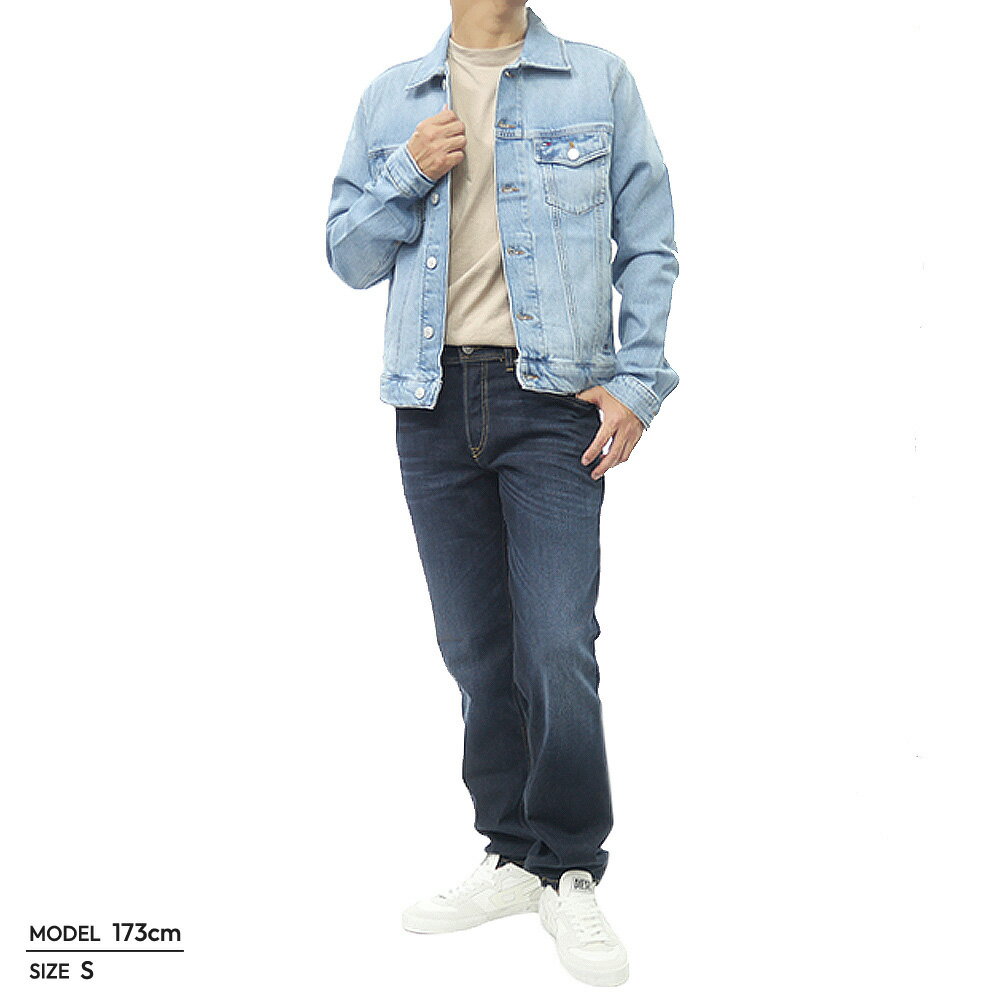 TOMMY JEANS トミージーンズ メンズデニムジャケット DM21916 ライトブルー 2025秋冬新作