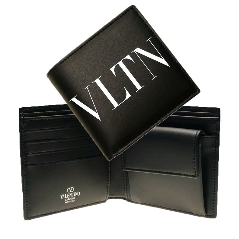 VALENTINO ヴァレンティノ メンズ 二つ折り財布(小銭入れ付き) 4Y2P0577LVN ブラック