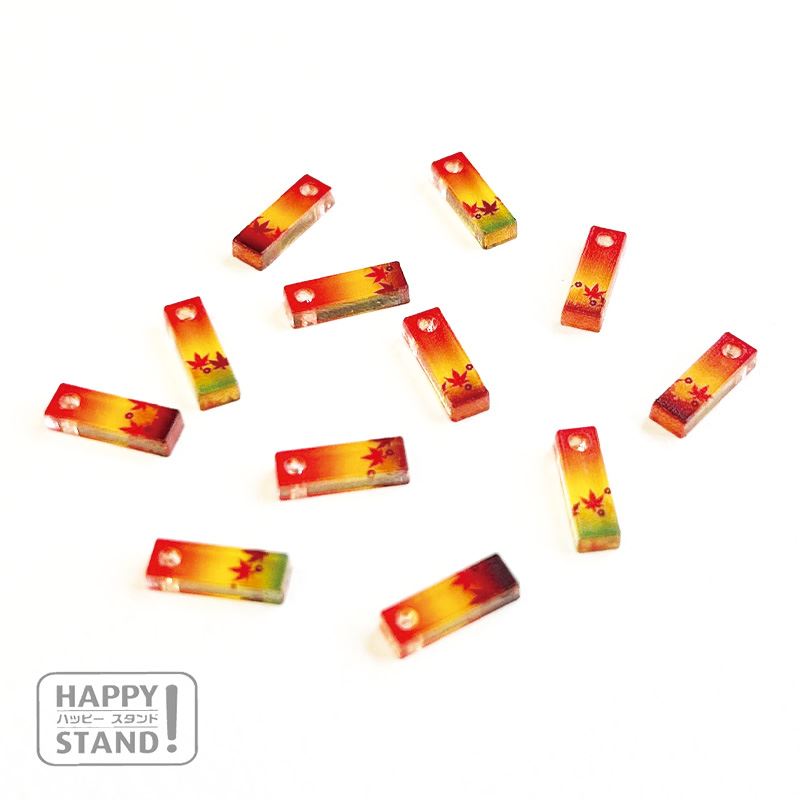 アクリルチャーム　36　紅葉 スティック　12　ハッピースタンド ｜ アクリルパーツ HAPPYSTAND レジン ..