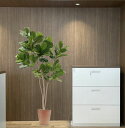 カシワバゴム の木 180cm (フェイク グリーン 造花 フィカス リラータ 大型 ゴムの木 人工 観葉植物 インテリア おしゃれ 室内 鉢植え 装飾 ディス...