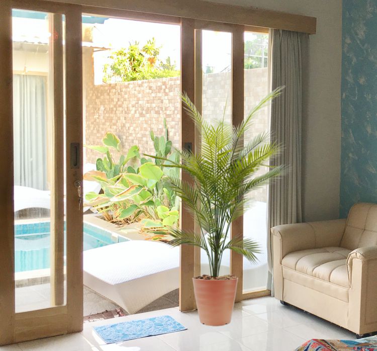 アレカパームツリー 170cm (造花 人工観葉植物 インテリア 大型 お洒落 ヤシ フェイクグリーン 南国 エ..