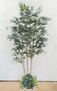 大型サイズ 自然な シマトネリコの木 植栽付き 高さ230cm (フェイク グリーン 特大 大きい 造花 インテリア 人工 観葉植物 植栽 鉢付き 室内 ディス...