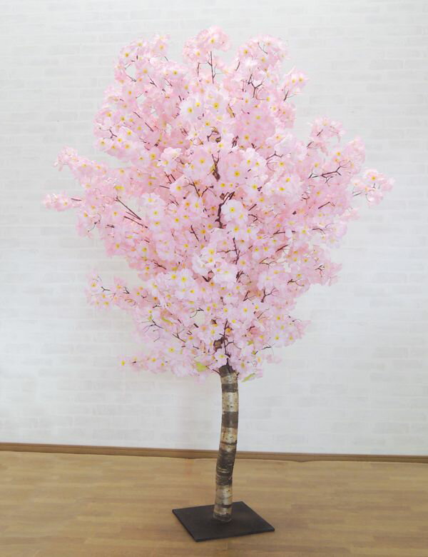 桜 180cm (造花 サクラ ピンク 人工観葉植物 インテリア おしゃれ 室内 大型 春 飾り フェイクグリーン 作り物 造木)