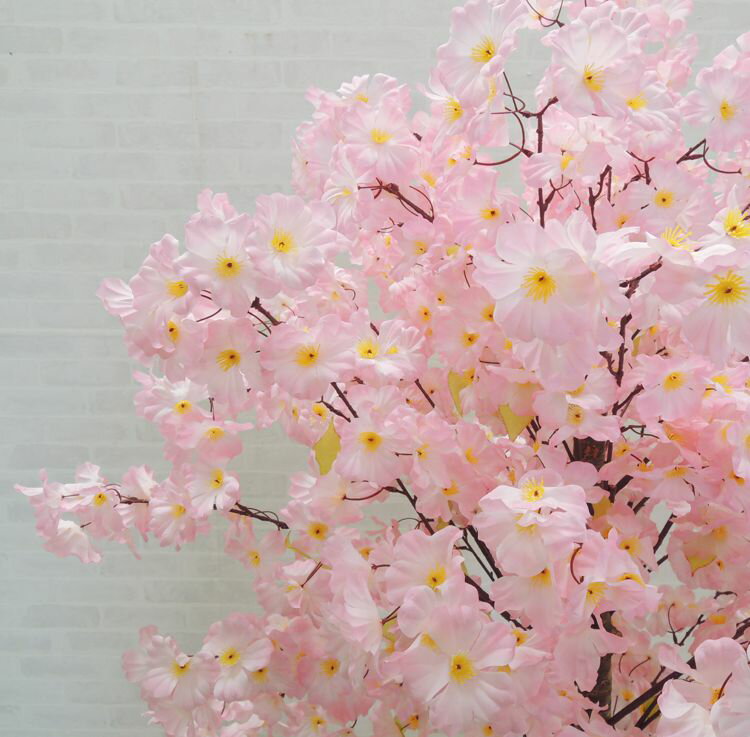 桜 120cm(造花 サクラ ピンク 人工観葉植物 インテリア おしゃれ 室内 大型 春 飾り フェイクグリーン 作り物 樹木)