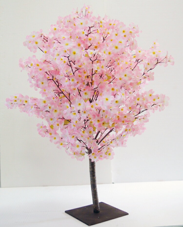 楽天造花観葉植物専門店ビワールデコ桜 150cm （造花 サクラ ピンク 人工観葉植物 インテリア おしゃれ 室内 大型 春 飾り フェイクグリーン 作り物 樹木 オフィス シンボルツリー 自作 植栽 業者 メーカー ベストグリーン オリジナル 製造元）