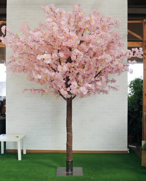 高さ250cm特注桜の木 組み立て式(人工 造花 サクラ インテリア 分割式 人工 観葉植物 フェイクグリーン 装飾 ディスプレイ 飾り おしゃれ 室内 大型 店舗)