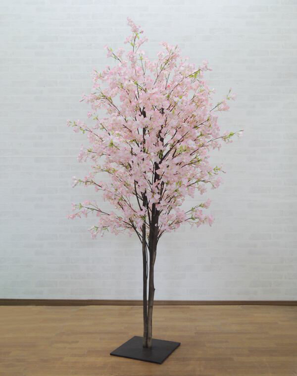 桜の木 180cm (造花 インテリア 観葉植物 桜 木 ピンク さくら 植栽 おしゃれ 大型 グリーン プラント ディスプレイ)