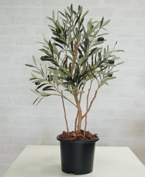 オリーブ 高さ60cm (造花 観葉植物 インテリア おしゃれ 人工 樹木 大型 室内 フェイク グ