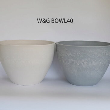 植木鉢 w＆G bowl 40 【サボテン 頑丈 おしゃれ 塊根植物 多肉 プラスチック鉢 メダカ 】