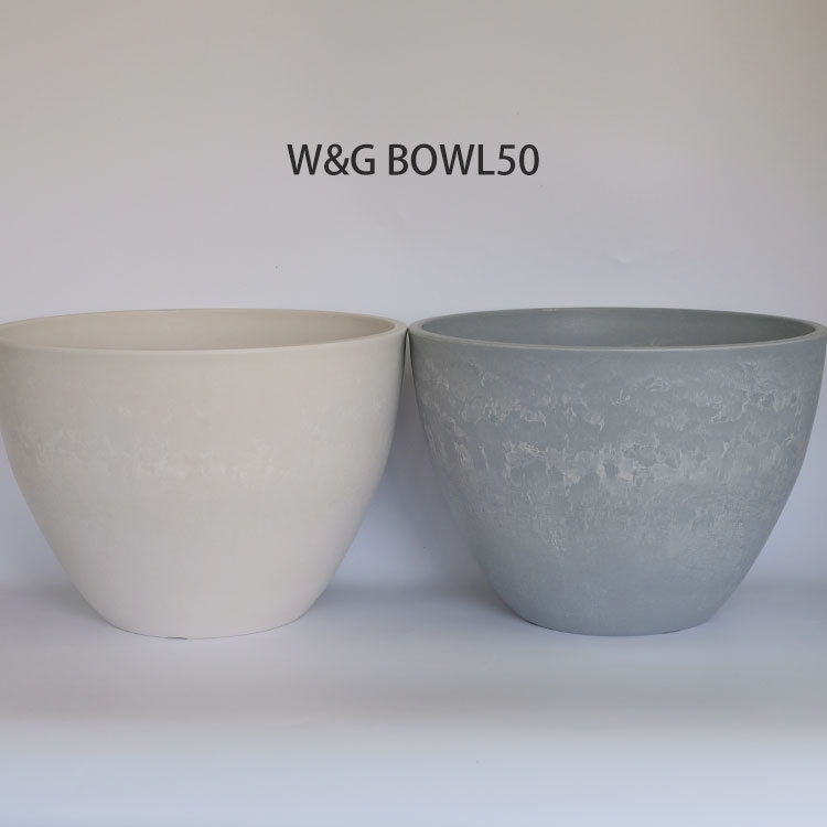 植木鉢 w＆G bowl 50 【サボテン 頑丈 おしゃれ 塊根植物 多肉 プラスチック鉢 メダカ 】