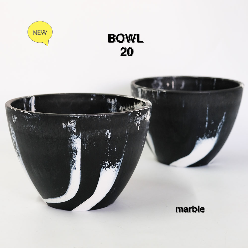 黒プラ鉢 ブラックポット bowl 20 マーブル 塊根植物 多肉 黒プラスチック鉢 ヘルメット コーデックス