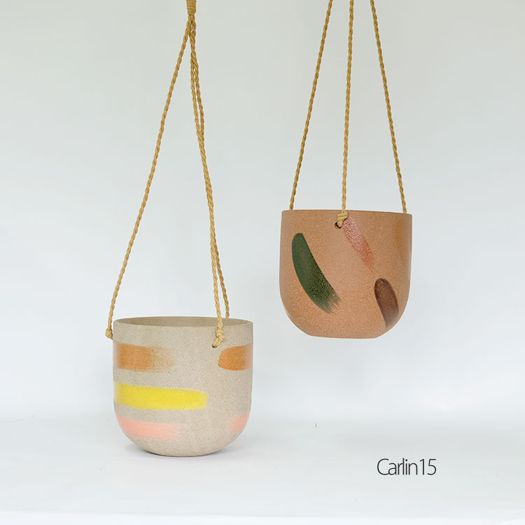 おしゃれ 吊り下げ鉢 カーリン15 ハンギング 垂れ下がる植物