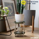 amabro アマブロ TWO TIER PLANTER STAND 便利グッズ プランタースタンド 収納棚 折りたたみ可