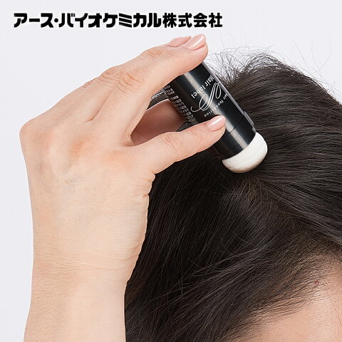 【マラソン期間中エントリーでP14倍＆500円クーポン】頭皮用ファンデーション ヘアレーベル ポイントスティック 白髪隠し 白髪染め 薄毛頭髪 頭皮 ボリュームアップ 小顔メイク 分け目 生え際 通販 楽天 髪 パフ