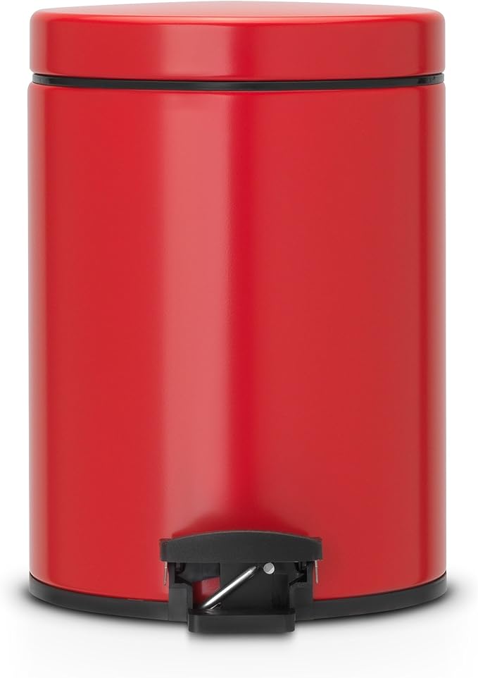 ブラバンシア ダストボックス パッションレッド 12L ペダルビン ニューアイコン 静かに軽やかに閉まる機能搭載 112003