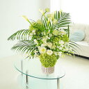 デザイナーズフラワーMサイズ A tall white 3万円コース【電報(祝電)と祝花がセットになったフラワーギフト】卒業祝い 入学祝い 入社祝い 就職祝い ...