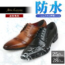 【最短翌日お届け】 ビジネスシューズ 防水 メンズ ストレートチップ ななめ 3E 革靴 28cm 大きいサイズ 歩きやすい ロングノーズ 黒 紳士靴 Arte...