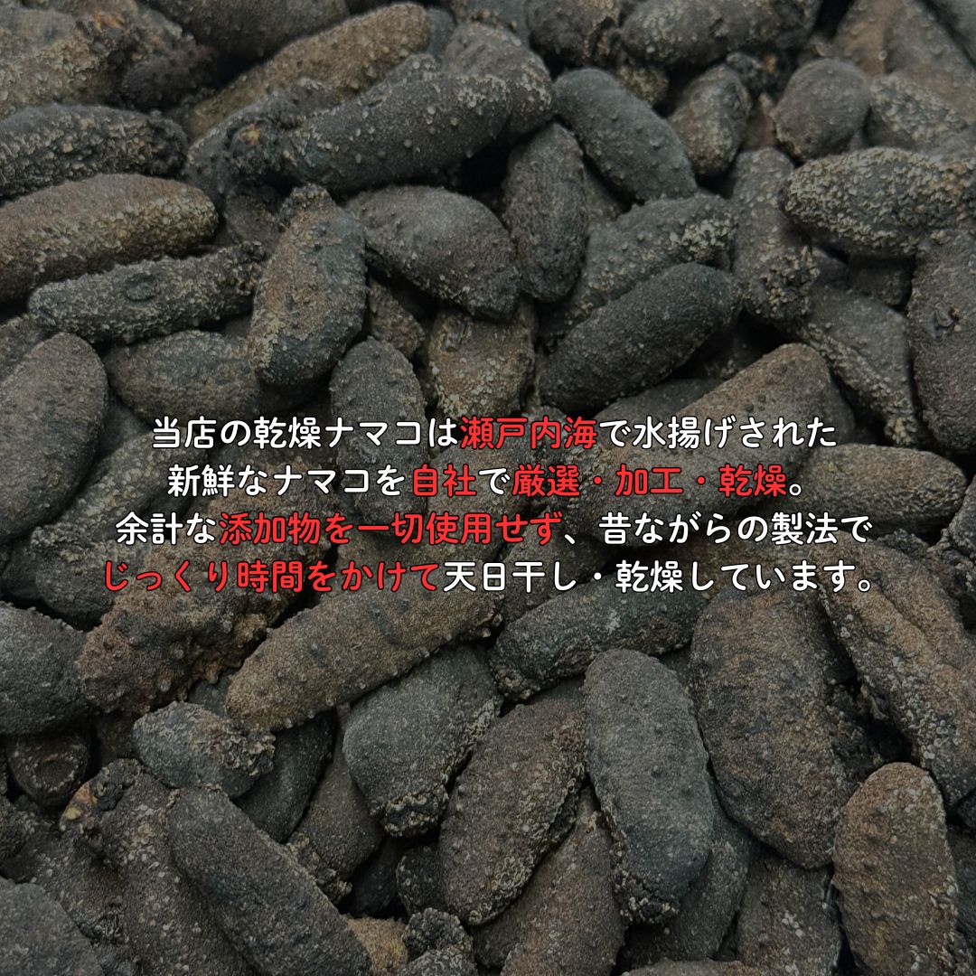 【岡山物産展クーポン対象】乾燥なまこ 赤なまこ 瀬戸内海産 岡山県産 100g 送料無...