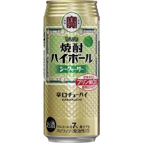 宝　焼酎ハイボール　シークワーサー　500ML1ケース（24本入り）送料無料 K&O