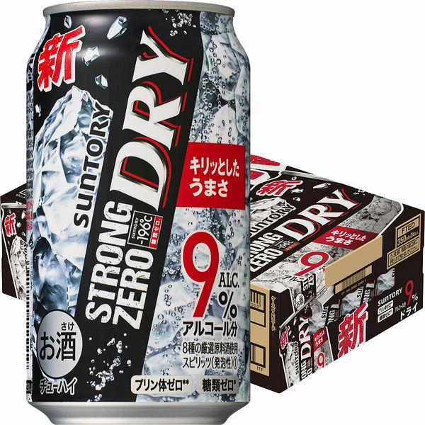 サントリー　−196℃　ストロングゼロドライ350ML　1ケース（24本入り）送料無料 K&O