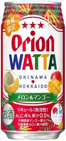 楽天備前うまいもんやオリオン　WATTA　メロン&マンゴー　350ML　1ケース（24本入り）地域限定送料無料　-2 K&O