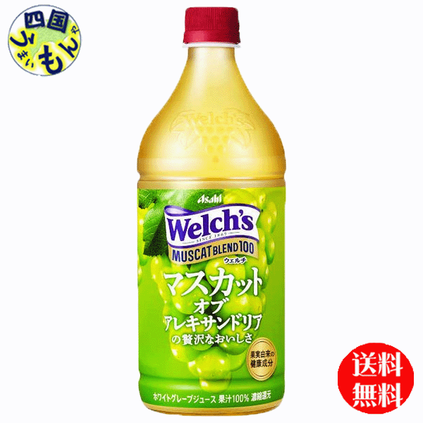 【2ケース送料無料】 アサヒ飲料 Welch’s ウェルチ マスカットブレンド100 800gペットボトル×8本入 2ケース 16本