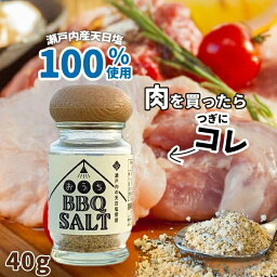 【瀬戸内海天日塩】 おうちBBQソルト 40g×3本セット 万能調味料 にがり衞門 スパイス バーベキュー おうち時間 塩 ソルト アウトドアグルメ ソロキャン クリスタルソルト バーベキューソルト バーベキュー ハーブソルト アウトドア 調味料 BBQソルト仁尾興産