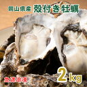 殻付き牡蠣 岡山県虫明産 急速冷凍 殻付き牡蠣 加熱用 | 2kg(約20個) ■ 送料無料殻付き牡蠣 殻付き カキ かき 牡蛎 牡蠣 生食用 海鮮 バーベキュー BBQ
