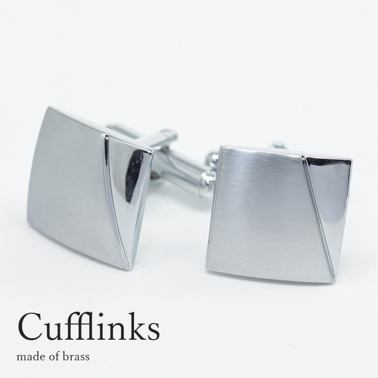カフス カフスボタン シンプル シルバーカラー スクエア カフリンクス ボタン メンズ 紳士用 アクセサリー ワイシャツ ダブルカフス ビジネス 結婚式 フォー...