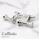 カフス カフスボタン カフリンクス シルバー クリスタルガラス 円柱 メンズ アクセサリー 紳士用 ビジネス フォーマル [ ワイシャツ スーツ プレゼント ギ...