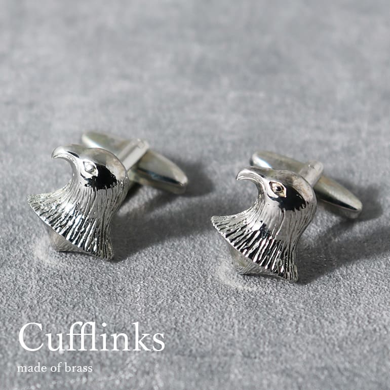 カフスボタン コンドル 鷲 シルバー 鷹 カフリンクス シルバー 紳士用 メンズ アクセサリー スーツ ワイシャツ ビジネス フォーマル 冠婚葬祭 ギフト プレ...