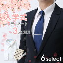 入学式セット 超形態安定ワイシャツ シルク混ネクタイ タイピン 3点セット メンズ 紳士 入学式 入社式 大学生 新入生 新社会人 フレッシャーズ [ ピンク ...