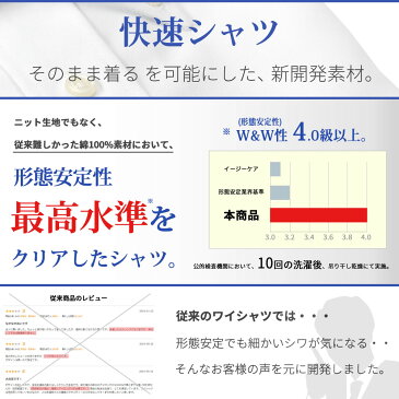 【ネクタイ専用ワイシャツ】ワイシャツ 長袖 形態安定 レギュラー ワイド セミワイド Yシャツ 長袖 ノーアイロン メンズ カッターシャツ スリム ノーマル 白 青 ストライプ [あす楽対応] 送料無料 EATO22 KWGL10