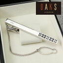 ネクタイピン DAKS ダックス タイピン チェーン付き ステンレス シルバー タイバー メンズ アクセサリー 紳士用 ブランド イギリス 英国 ジュエリー ビ...