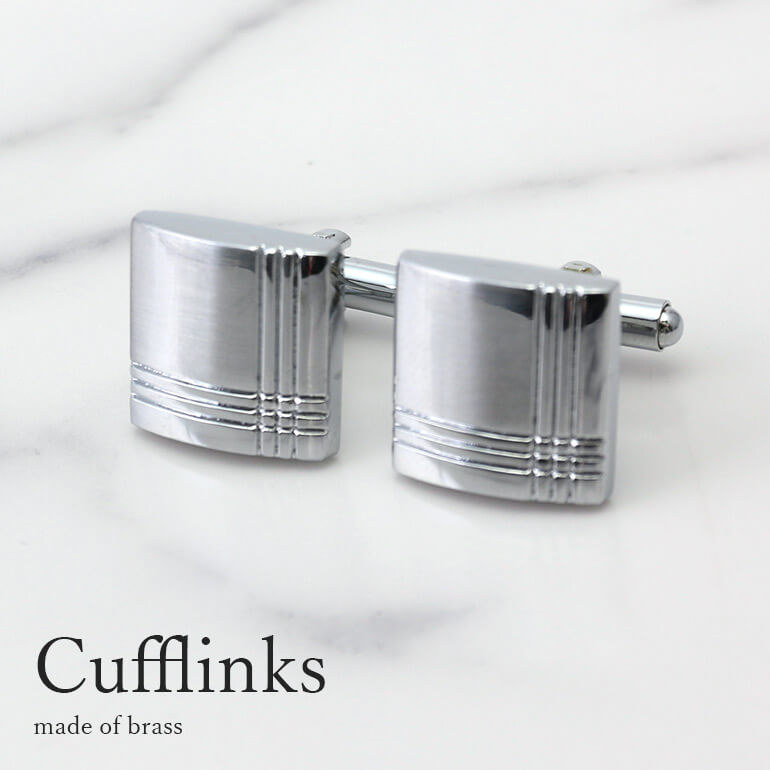 カフス カフスボタン カフリンクス スクエア シルバー メンズ アクセサリー 紳士用 ワイシャツ ビジネス フォーマル [ おしゃれ スーツ ギフト プレゼント...