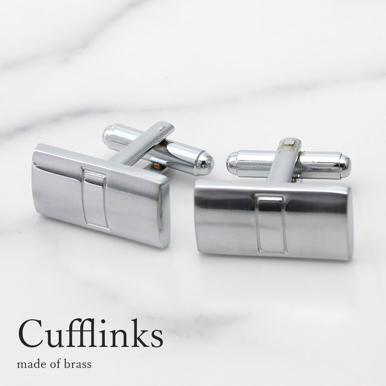 カフス カフスボタン カフリンクス シルバー シンプル メンズ アクセサリー 紳士用 ビジネス フォーマル [ ワイシャツ スーツ プレゼント ギフト 父の日 ...