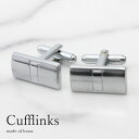 カフス カフスボタン カフリンクス シルバー シンプル メンズ アクセサリー 紳士用 ビジネス フォーマル [ ワイシャツ スーツ プレゼント ギフト 誕生日 ...
