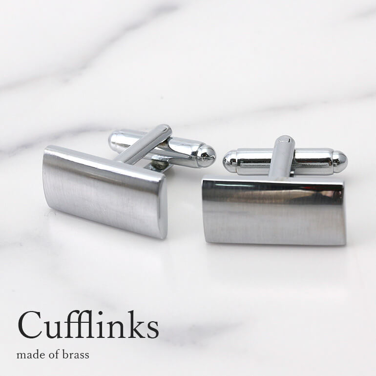 カフス カフスボタン カフリンクス シルバー シンプル メンズ アクセサリー 紳士用 ビジネス フォーマル [ ワイシャツ スーツ プレゼント ギフト 父の日 ...