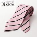 ネクタイ シルク混 ストライプ ピンク ホワイト 白 8cm幅 シルク ポリエステル レギュラーネクタイ スーツ ワイシャツ メンズ 紳士用 ビジネス フォーマ...