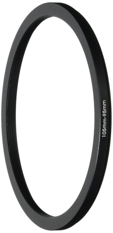 NinoLite ステップダウンリング 105mm → 95mm カメラレンズ用 アルミ合金製 アダプターリング Step Down Ring 黒