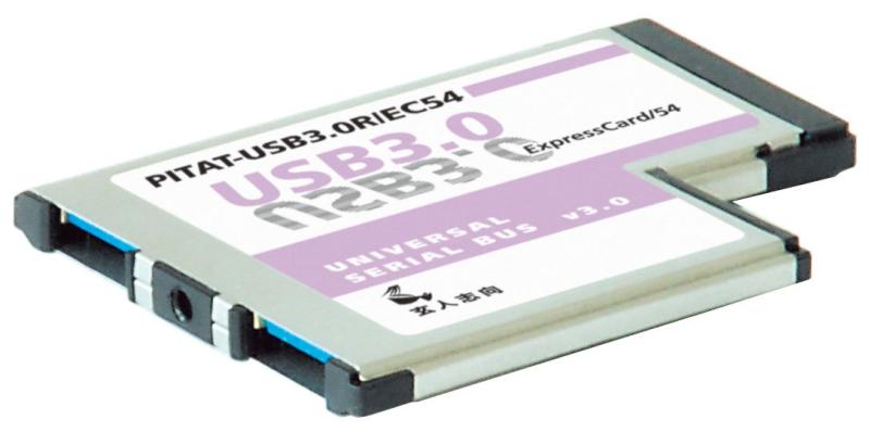 玄人志向 NEXTシリーズ ExpressCard/54接続 USB3.0増設インターフェースカード USB3.0-EC54-P2