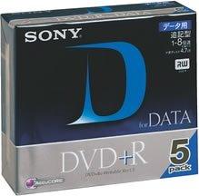 5DPR47G DVD+R 1-8倍速 スタンダード 5枚