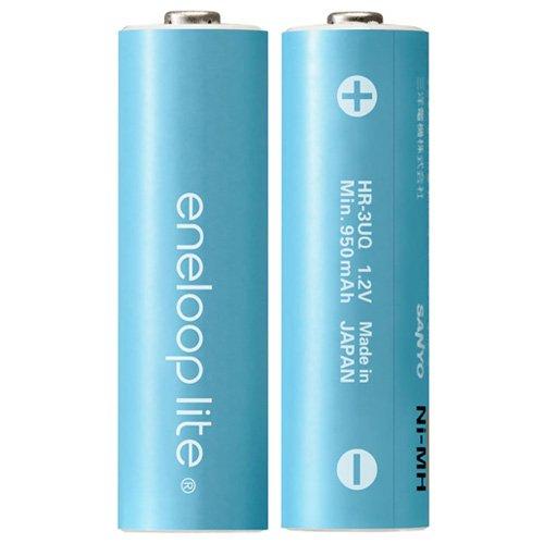 SANYO eneloop lite 充電式ニッケル水素電池(単3形2個パック) HR-3UQ-2BP