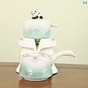 茶道具 セット 茶道 パンダ セラミック 半 自動 茶 抽出 器 アーティファクト スペシャル ティーセット 2025 家庭用 な 水 ティーポット