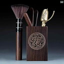 茶道具 セット 茶道 茶道 6 紳士 カンフー 茶器 アクセサリー セット 黒檀 無垢材 ティーナイフ ティー クリップ ブラシ 醸造 ツール