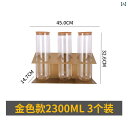 茶道具 セット 茶道 ステンレス スチールの ティー ディスプレイ スタンド ガラス チューブ 密閉 保存 瓶 Heytea ミルクティー ショップ バー チャ...