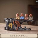 ティーセット 茶道具 茶器 四 小僧 茶道 六 紳士 セット 真鍮 黒檀 茶器 アクセサリー 陶器 茶筒