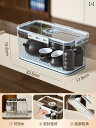 ティーセット 茶道具 茶器 ティーセット ティーカップ 収納 ボックス 防塵 透明 カップ ラック カンフーティーポット ワイン グラス 蓋 付き キャビネット...