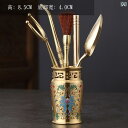 ティーセット 茶道具 茶器 Jiutang 真鍮 エナメル カラー 茶道 6 紳士 セット カンフー 茶器 アクセサリー 茶筒 ツール 茶さじ 茶 クリップ